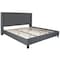 Flash Furniture King Size Dark Gray Fabric Platform Bed & Mattress HG-BM10-48-GG - alternate 8